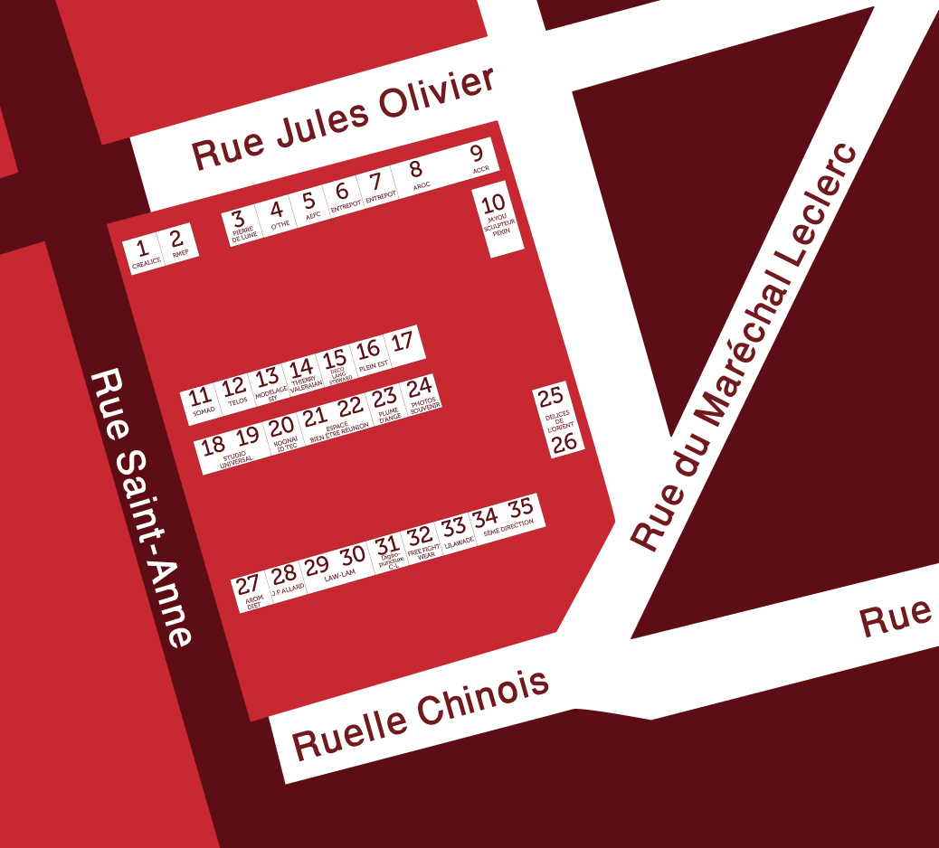 Plan des stands