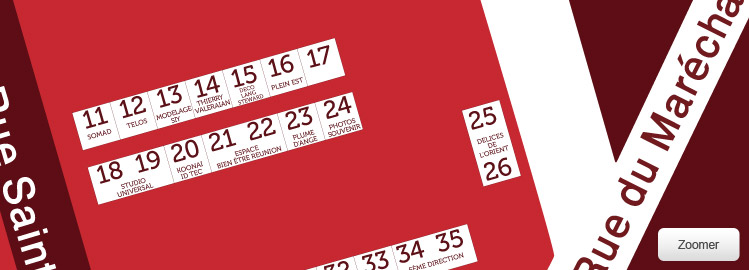 Carte des stands